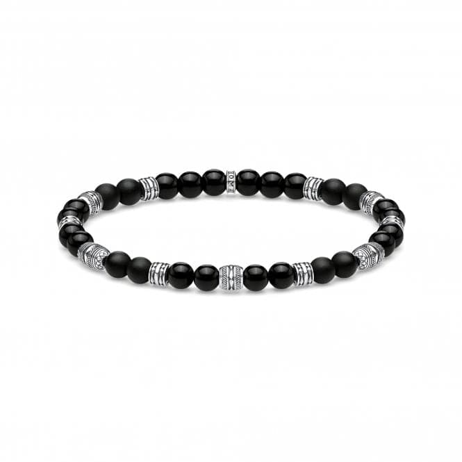 Thomas Sabo Black Lucky Charm Beaded Bracelet A1924 - 704 - 11Thomas Sabo Sterling SilverA1924 - 704 - 11 - L19