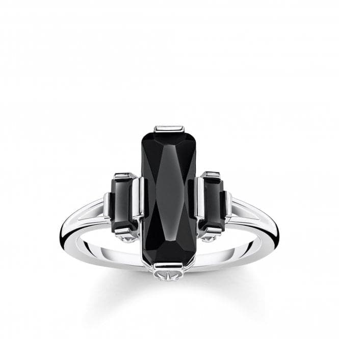 Thomas Sabo Black Onyx Ring TR2267 - 641 - 11Thomas Sabo Sterling SilverTR2267 - 641 - 11 - 60