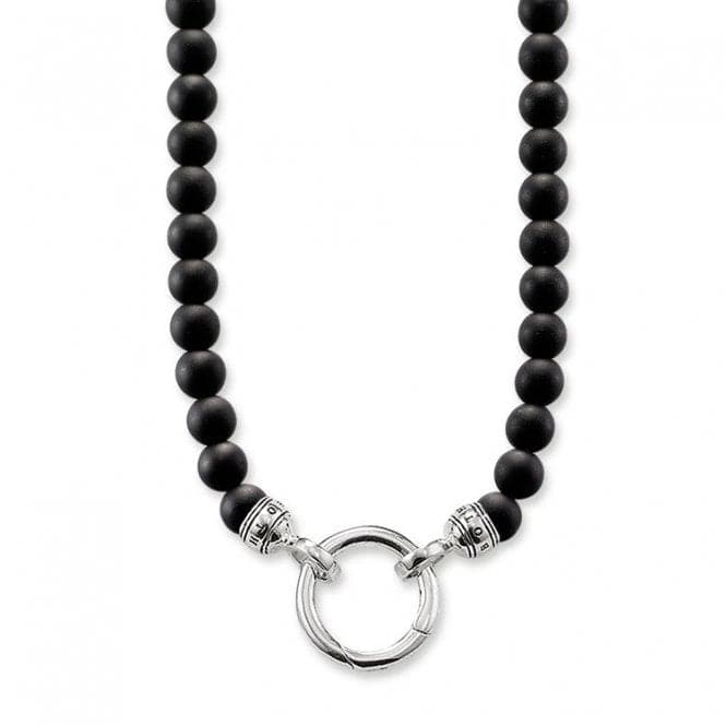 Thomas Sabo Black Ring Clasp Obsidian Necklace KE1102 - 023 - 11Thomas Sabo Sterling SilverKE1102 - 023 - 11 - M