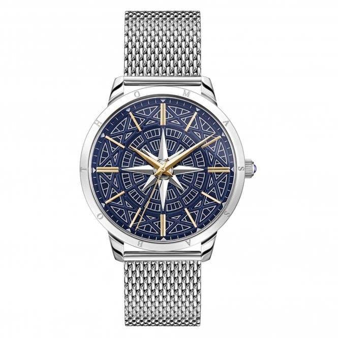 Thomas Sabo Blue Rebel Spirit Compass Mesh Strap Mens Watch WA0350 - 201 - 209Thomas Sabo WatchesWA0350 - 201 - 209