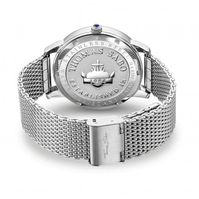 Thomas Sabo Blue Rebel Spirit Compass Mesh Strap Mens Watch WA0350 - 201 - 209Thomas Sabo WatchesWA0350 - 201 - 209