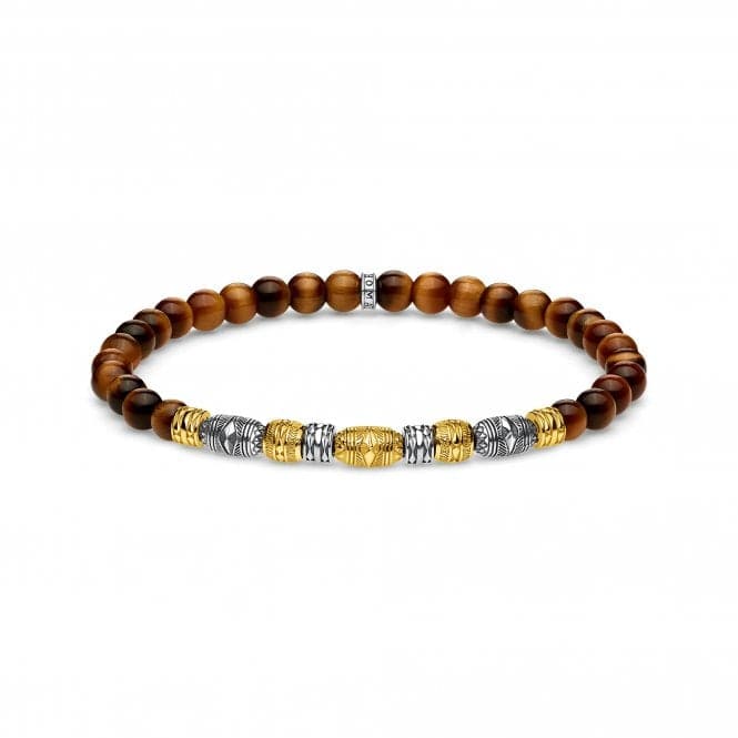 Thomas Sabo Brown Gold Lucky Charm Beaded Bracelet A1921 - 966 - 2Thomas Sabo Sterling SilverA1921 - 966 - 2 - L19