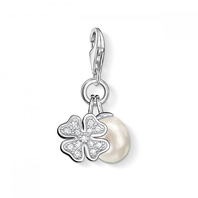 Thomas Sabo Charm Club Silver Cloverleaf and Pearl Charm 0831 - 167 - 14Thomas Sabo Charm Club0831 - 167 - 14