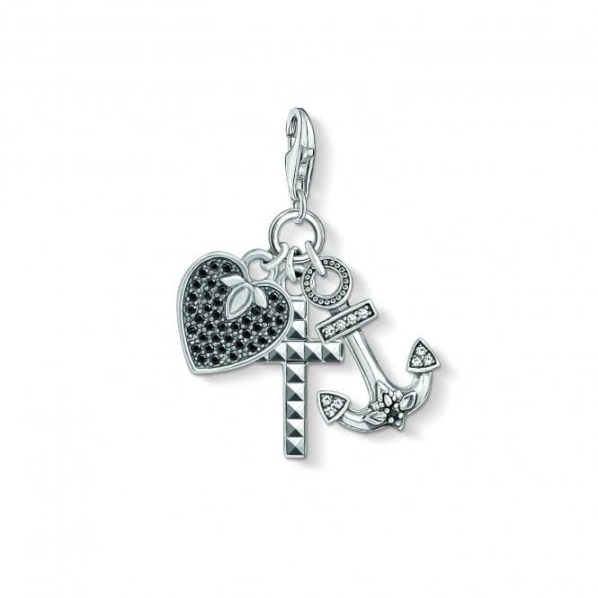 Thomas Sabo Charm Club Silver Faith, Love Hope Charm 1555 - 643 - 18Thomas Sabo Charm Club1555 - 643 - 18