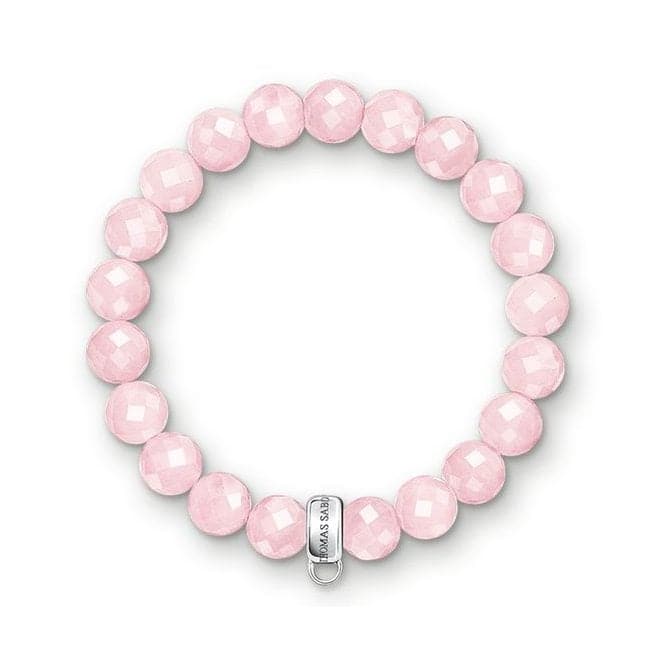 Thomas Sabo Charm Club Silver Rose Quartz Bracelet X0191 - 034 - 9Thomas Sabo Charm ClubX0191 - 034 - 9 - L17.5