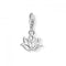 Thomas Sabo Charm Club Silver Zirconia Lotus Charm 1300 - 051 - 14Thomas Sabo Charm Club1300 - 051 - 14