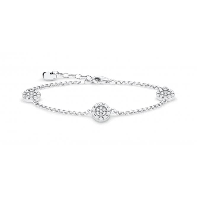 Thomas Sabo Classic Signature Pave Bracelet A1829 - 051 - 14 - L19vThomas Sabo Sterling SilverA1829 - 051 - 14 - L19v