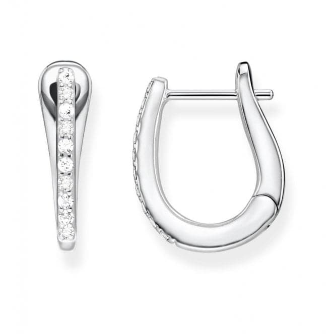 Thomas Sabo Classic Zirconia Hinged Hoops CR629 - 051 - 14Thomas Sabo Sterling SilverCR629 - 051 - 14