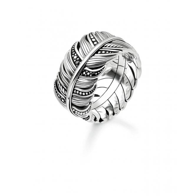 Thomas Sabo Feather Pavé Unisex Ring TR2159 - 643 - 11Thomas Sabo Sterling SilverTR2159 - 643 - 11 - 48