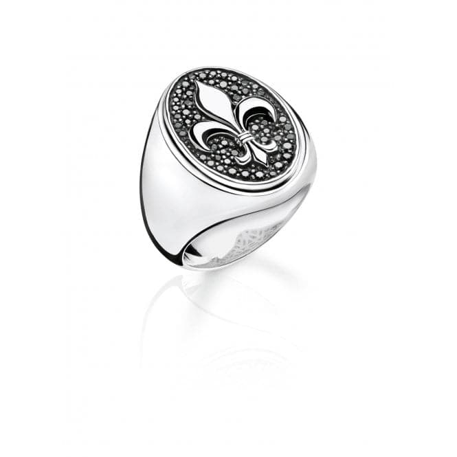 Thomas Sabo Fleur - de - lis Signet Ring TR1803 - 051 - 11Thomas Sabo Sterling SilverTR1803 - 051 - 11 - 66