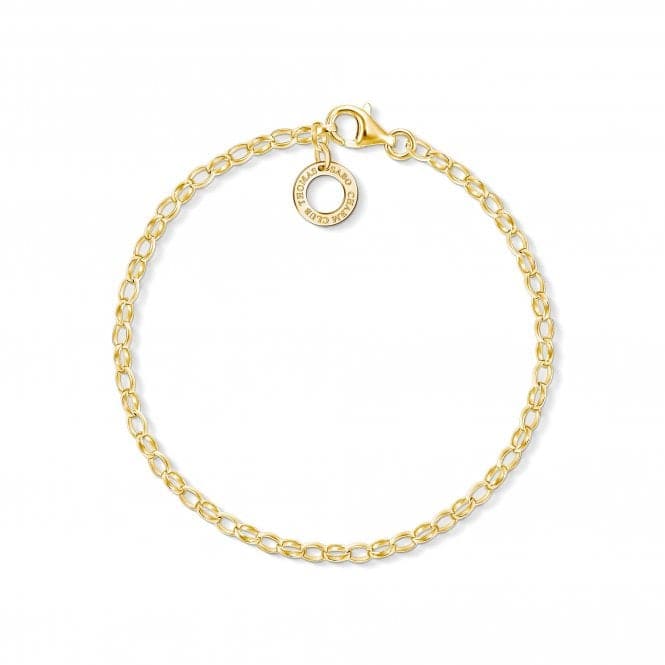 Thomas Sabo Gold Plated Charm Bracelet X0243 - 413 - 39Thomas Sabo Charm ClubX0243 - 413 - 39 - L15.5