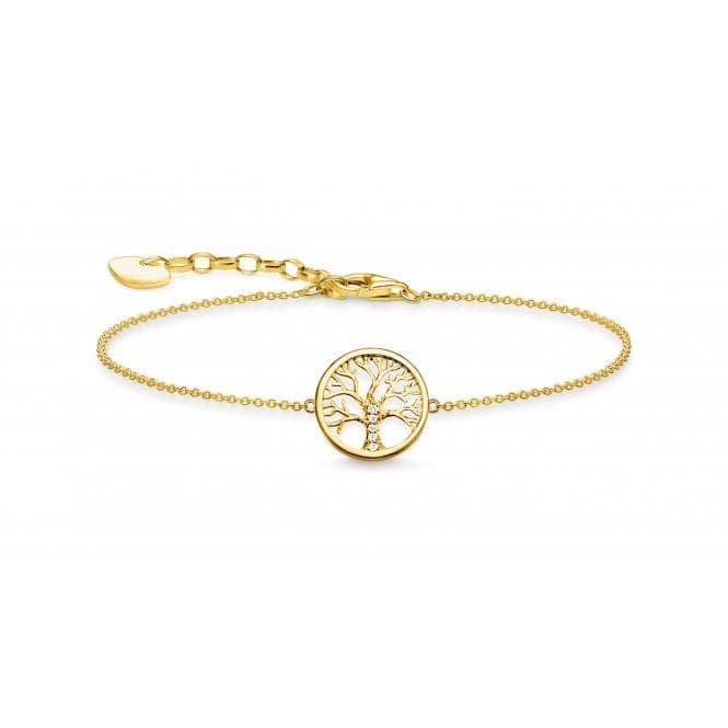 Thomas Sabo Gold Plated Tree of Love Bracelet A1828 - 414 - 14 - L19vThomas Sabo Sterling SilverA1828 - 414 - 14 - L19v