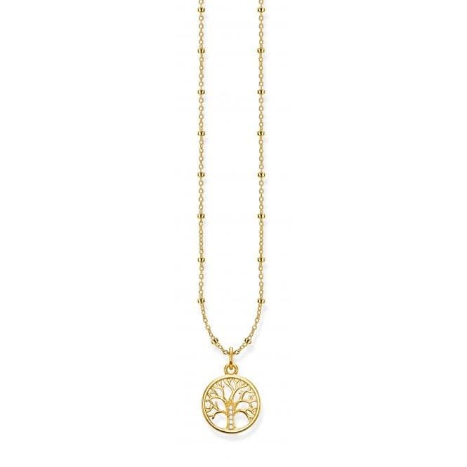 Thomas Sabo Gold Plated Tree Of Love Necklace KE1827 - 414 - 14 - L45vThomas Sabo Sterling SilverKE1827 - 414 - 14 - L45v