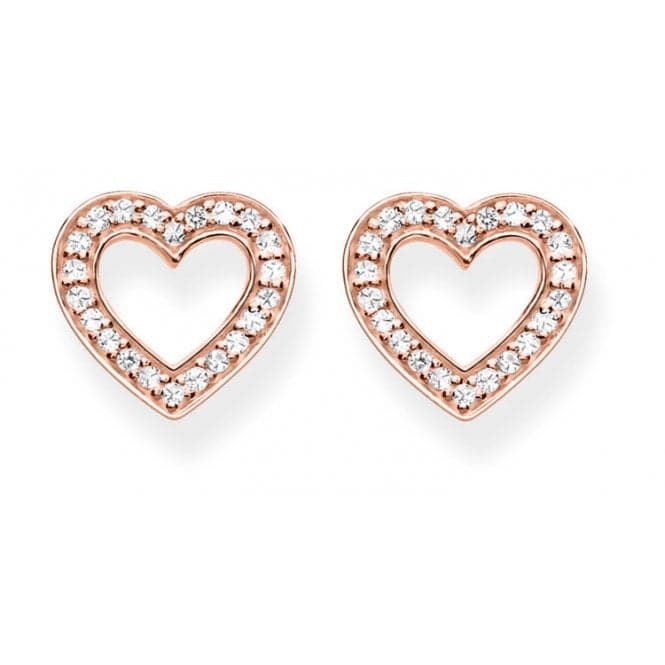 Thomas Sabo Heart Large Rose Gold Ear Studs H1945 - 416 - 14Thomas Sabo Sterling SilverH1945 - 416 - 14