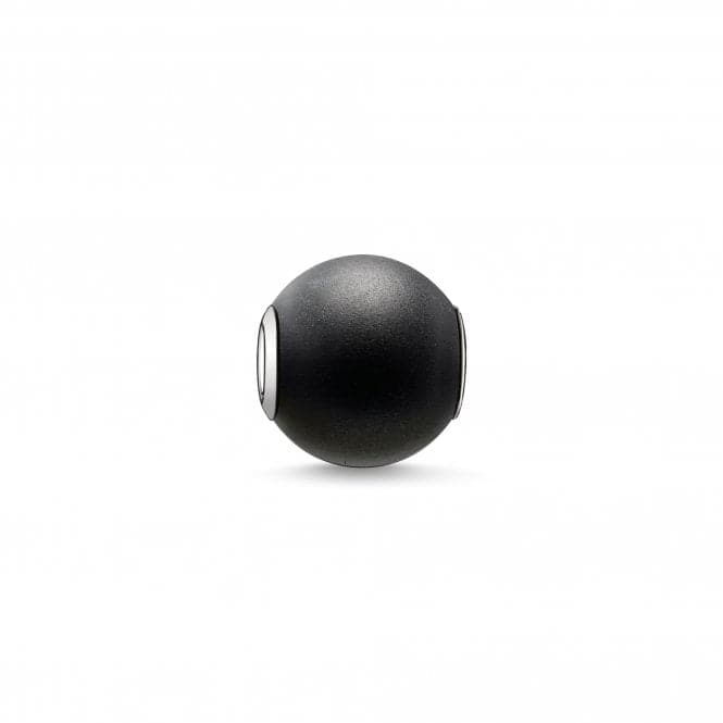 Thomas Sabo Karma Beads Silver Black Obsidian Stone Matt K0001Thomas Sabo Karma BeadsK0001 - 023 - 11