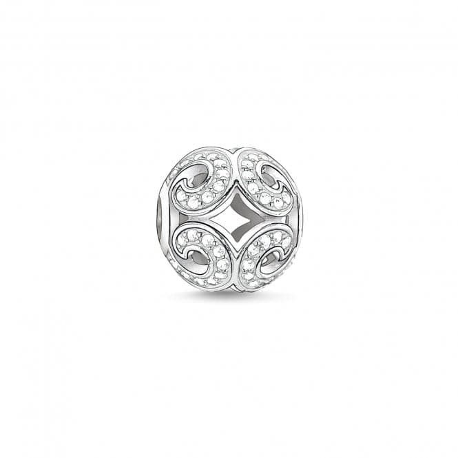 Thomas Sabo Karma Beads Silver White Zirconia Glittering Wave K0012Thomas Sabo Karma BeadsK0012 - 051 - 14