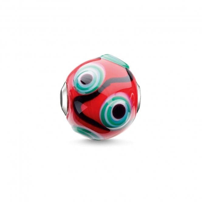 Thomas Sabo Karma Silver Sparkling Green Red Glass Bead K0283Thomas Sabo Karma BeadsK0283 - 017 - 10