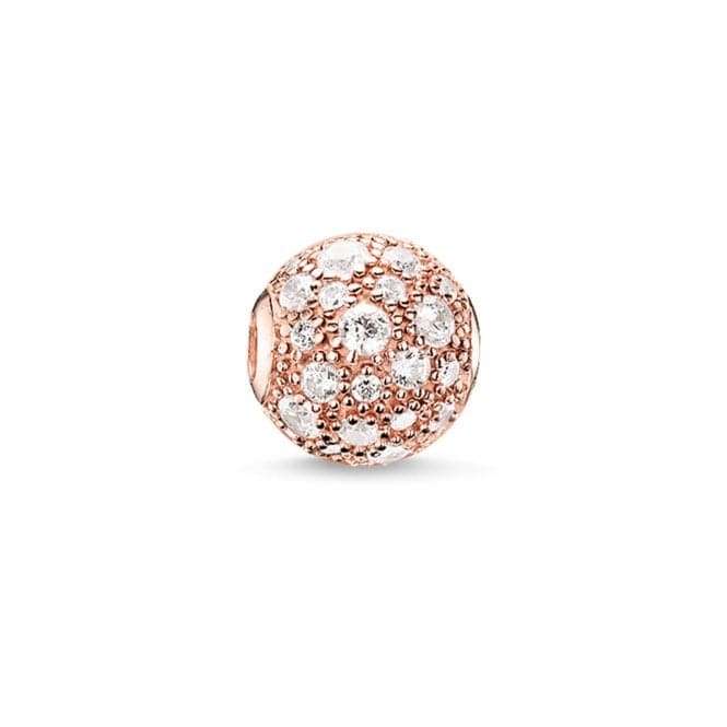 Thomas Sabo Karma Sterling Silver Gold Plated Rose Gold Zirconia K0105Thomas Sabo Karma BeadsK0105 - 416 - 14