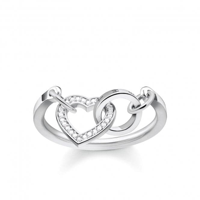 Thomas Sabo Ladies Glam and Soul Together Heart Ring TR2142 - 051 - 14Thomas Sabo Sterling SilverTR2142 - 051 - 14 - 48