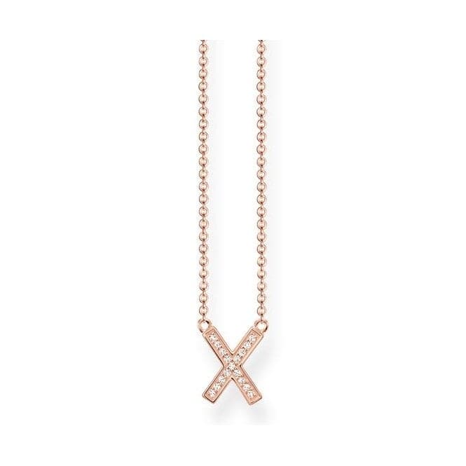 Thomas Sabo Ladies Rose Gold X Necklace KE1657 - 416 - 14 - L45vThomas Sabo Sterling SilverKE1657 - 416 - 14 - L45v