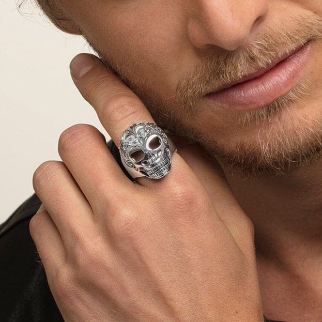 Thomas Sabo Lily Skull Power Ring TR2155 - 637 - 21Thomas Sabo Sterling SilverTR2155 - 637 - 21 - 48