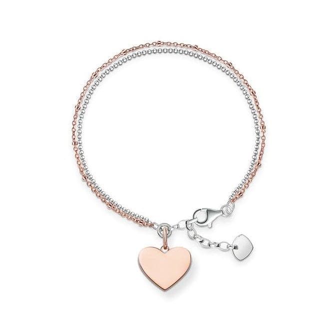 Thomas Sabo Love Bridge Double Strand Heart Bracelet LBA0102 - 415 - 12Thomas Sabo Love BridgeLBA0102 - 415 - 12