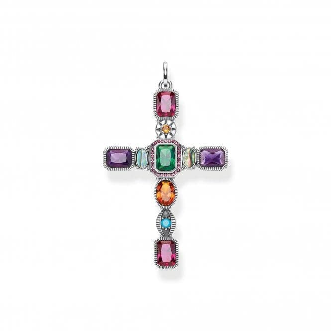 Thomas Sabo Magic Stones Colourful Cross Pendant PE859 - 294 - 7Thomas Sabo Sterling SilverPE859 - 294 - 7