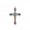 Thomas Sabo Magic Stones Colourful Cross Pendant PE859 - 294 - 7Thomas Sabo Sterling SilverPE859 - 294 - 7