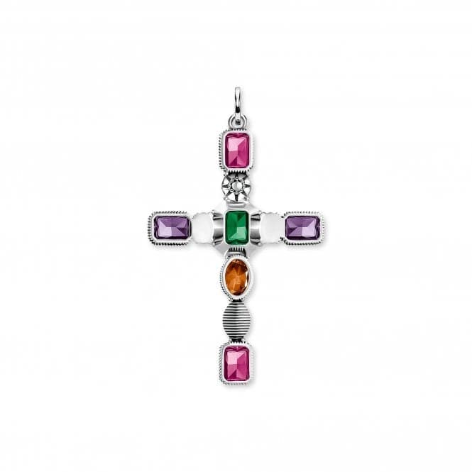 Thomas Sabo Magic Stones Colourful Cross Pendant PE859 - 294 - 7Thomas Sabo Sterling SilverPE859 - 294 - 7