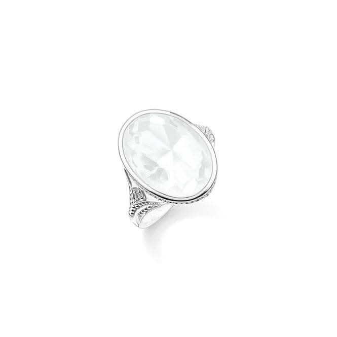 Thomas Sabo Milky Quartz Zirconia Ring TR2040-690-14