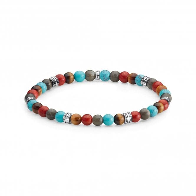 Thomas Sabo Multicolour Lucky Charm Beaded Bracelet A1925 - 364 - 7Thomas Sabo Sterling SilverA1925 - 364 - 7 - L19