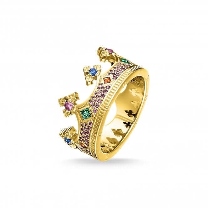Thomas Sabo Multicoloured Gold Crown Ring TR2265 - 973 - 7Thomas Sabo Sterling SilverTR2265 - 973 - 7 - 60
