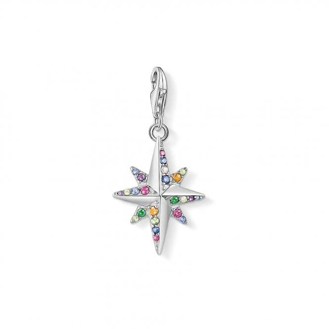 Thomas Sabo Multicoloured Silver Colourful Star Compass Charm 1817 - 342 - 7Thomas Sabo Charm Club1817 - 342 - 7