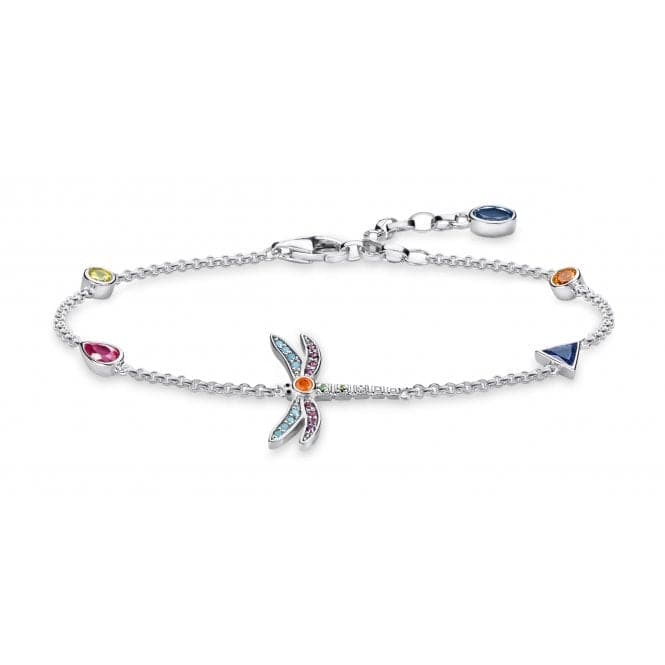 Thomas Sabo Paradise Dragonfly Multicoloured Bracelet A1839 - 314 - 7 - L19vThomas Sabo Sterling SilverA1839 - 314 - 7 - L19v