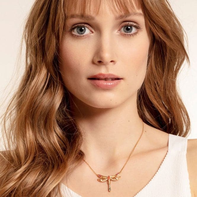 Thomas Sabo Paradise Gold Plated Dragonfly Necklace KE1838 - 316 - 7 - L45vThomas Sabo Sterling SilverKE1838 - 316 - 7 - L45v