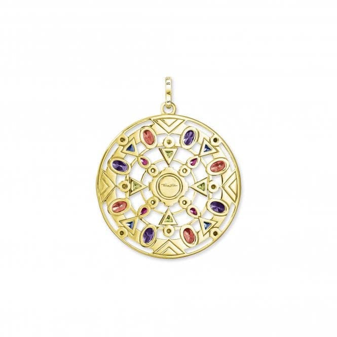 Thomas Sabo Paradise Multi - coloured Gold Pendant PE828 - 993 - 7Thomas Sabo Sterling SilverPE828 - 993 - 7