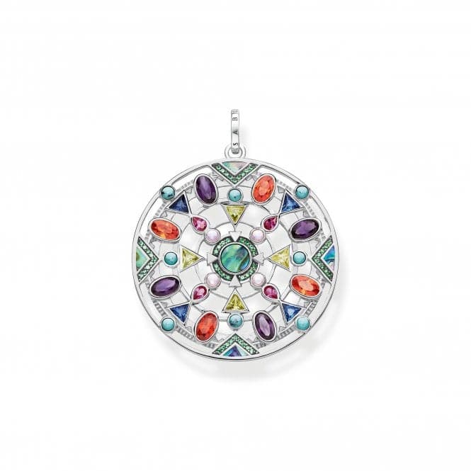 Thomas Sabo Paradise Silver Multi - coloured Pendant PE828 - 994 - 7Thomas Sabo Sterling SilverPE828 - 994 - 7