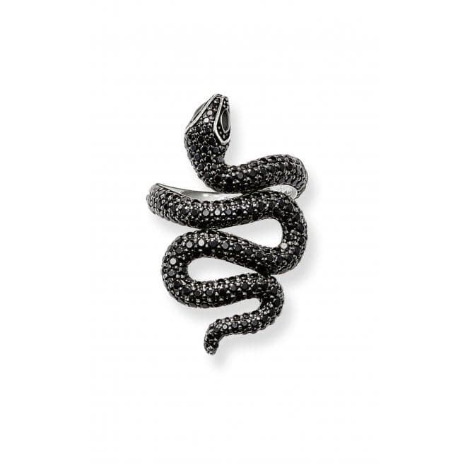 Thomas Sabo Pavé Black Snake Ring TR1938 - 041 - 11Thomas Sabo Sterling SilverTR1938 - 041 - 11 - 48