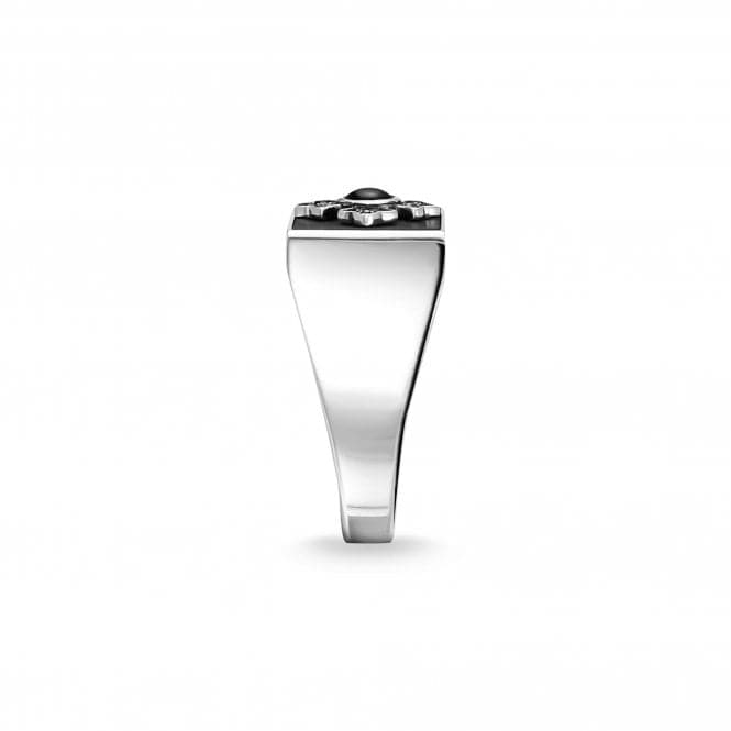 Thomas Sabo Rebel at Heart Black Cross Signet Ring TR2209 - 641 - 11Thomas Sabo Sterling SilverTR2209 - 641 - 11 - 48