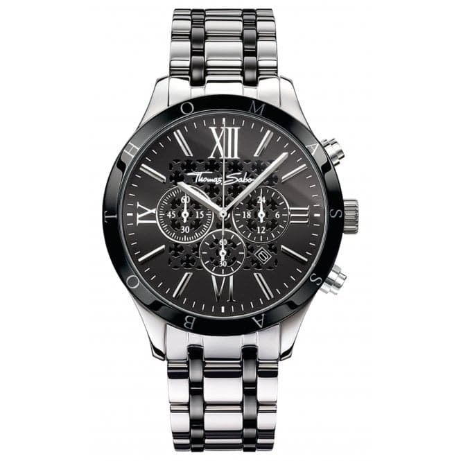 Thomas Sabo Rebel At Heart Chronograph Black Watch WA0139 - 222 - 203Thomas Sabo WatchesWA0139 - 222 - 203