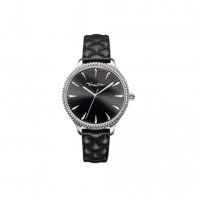 Thomas Sabo Rebel At Heart Leather Black Pyramid Watch WA0322 - 221 - 203Thomas Sabo WatchesWA0322 - 221 - 203