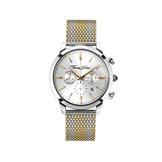 Thomas Sabo Rebel At Heart Stainless Steel Gold Mens Watch WA0286 - 282 - 201Thomas Sabo WatchesWA0286 - 282 - 201
