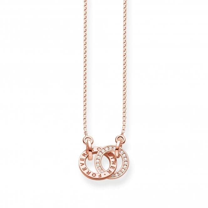 Thomas Sabo Rose Gold Plated Together Forever Necklace KE1488 - 416 - 40 - L45vThomas Sabo Sterling SilverKE1488 - 416 - 40 - L45v