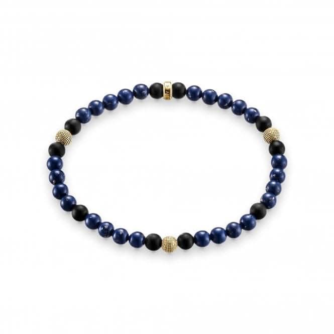 Thomas Sabo Royal Blue Bracelet, Gold Plating A1529 - 931 - 32Thomas Sabo Sterling SilverA1529 - 931 - 32 - L15.5