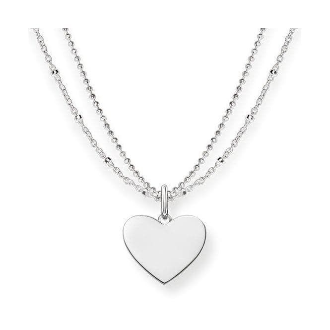 Thomas Sabo Silver Double Chain Heart Necklace LBKE0004 - 001 - 12Thomas Sabo Love BridgeLBKE0004 - 001 - 12 - L45v