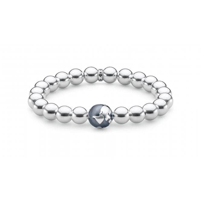 Thomas Sabo Silver Globe Beaded Stretch Bracelet A1870 - 637 - 21Thomas Sabo Sterling SilverA1870 - 637 - 21 - L19,5