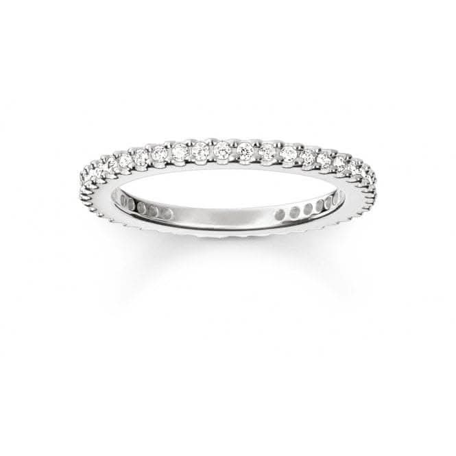 Thomas Sabo Silver Pavé Eternity Ring TR1980 - 051 - 14Thomas Sabo Sterling SilverTR1980 - 051 - 14 - 48