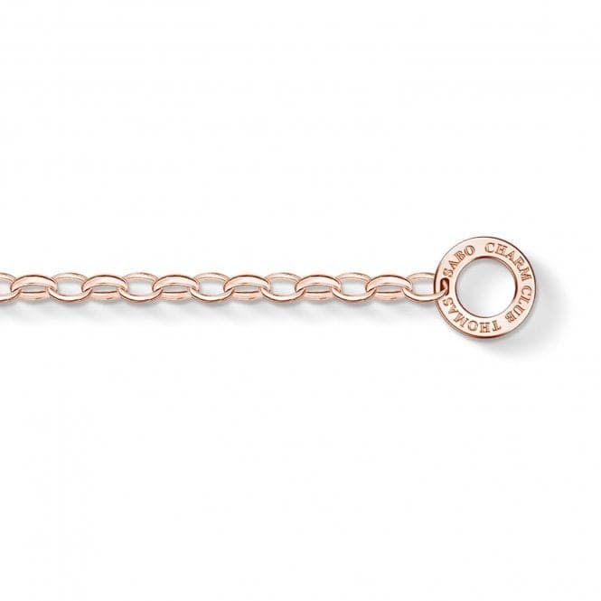 Thomas Sabo Silver Rose Gold Charm Bracelet X0243 - 415 - 40Thomas Sabo Charm ClubX0243 - 415 - 40 - L15.5