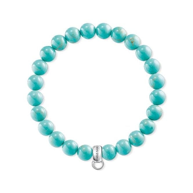 Thomas Sabo Silver Turquoise Charm Bracelet X0213 - 404 - 17Thomas Sabo Charm ClubX0213 - 404 - 17 - L15.5