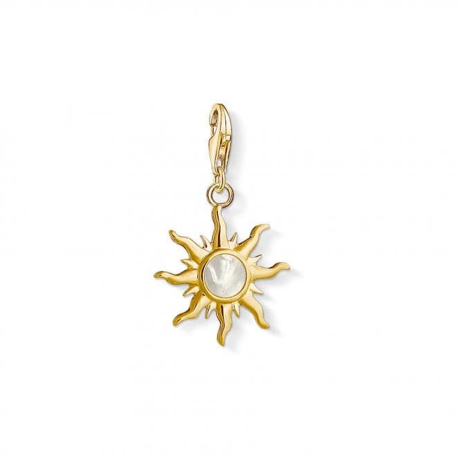 Thomas Sabo Silver Yellow Gold Pearl Vintage Sun Charm 1534 - 429 - 14Thomas Sabo Charm Club1534 - 429 - 14